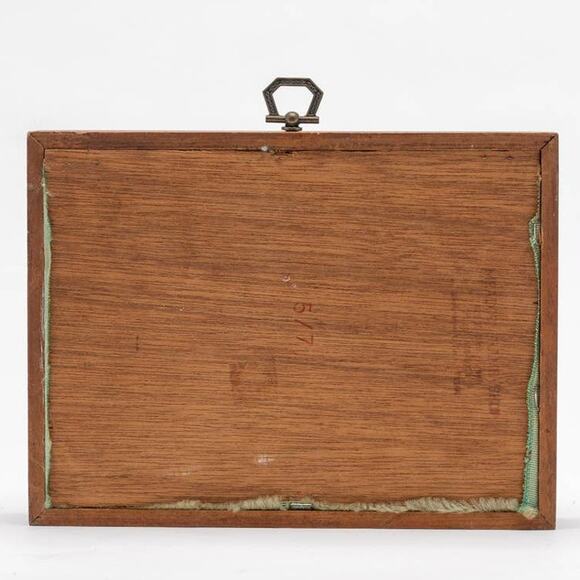 Vintage Boho Quilled peacock bird framed art - Picture 6 of 6